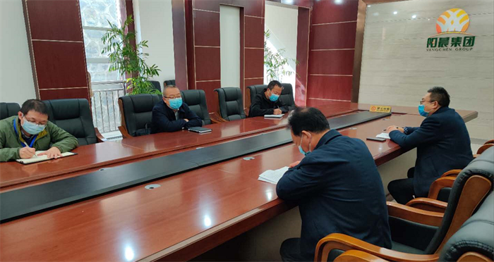 市财信担保公司调研阳晨牧业运行情况