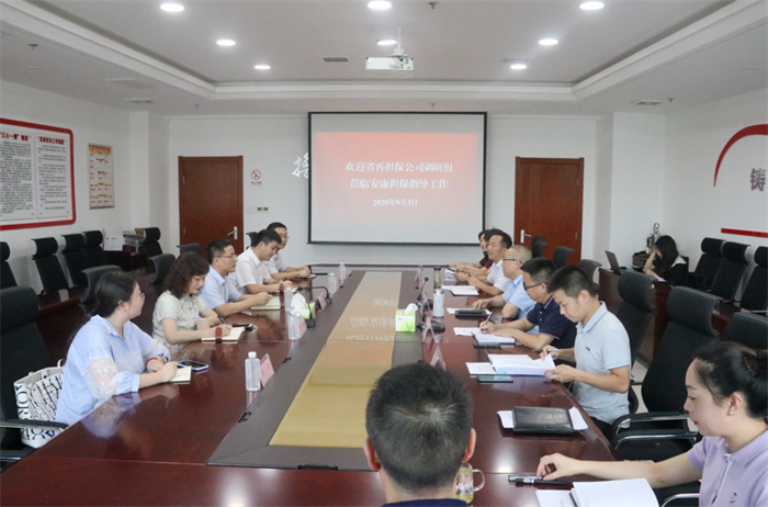 省再担保公司调研组到财信担保公司调研指导工作