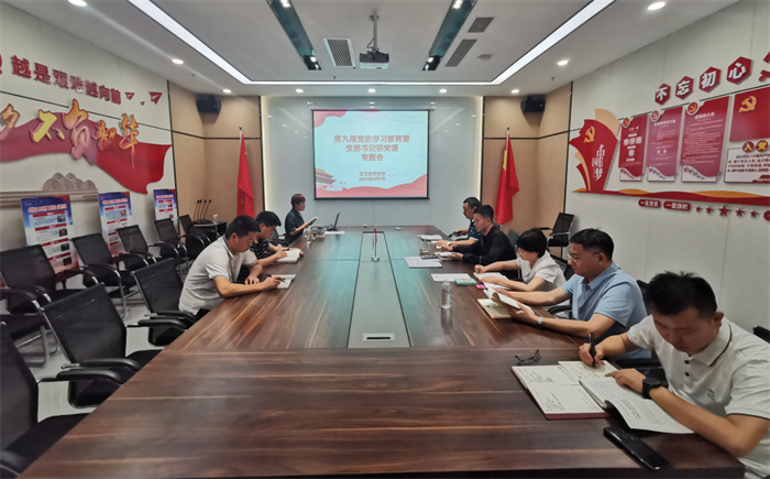 安文投公司党支部开展第九期党史学习教育暨支部书记讲党课