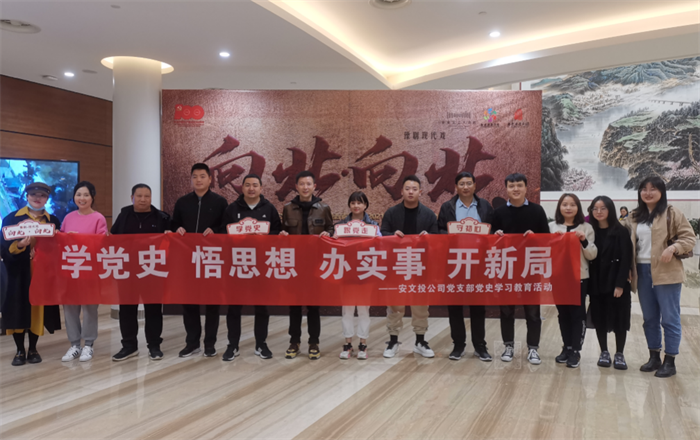 安文投公司党支部组织党员干部职工观看红色戏剧《向北•向北》