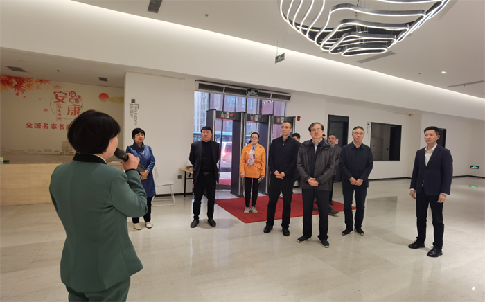 财政部陕西监管局副局长陈建平来安康美术馆调研