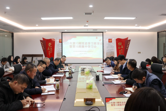 财信担保公司组织传达学习党的十九届六中全会精神