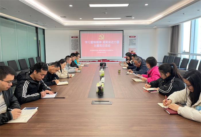 财信小贷公司党支部开展“学习雷锋精神 凝聚奋进力量”主题党日活动